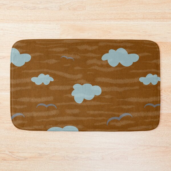 Item preview, Cloud bird sky wave brown seamless pattern  designed and sold by Yana Mustafina | Boho Soulful Designs.
