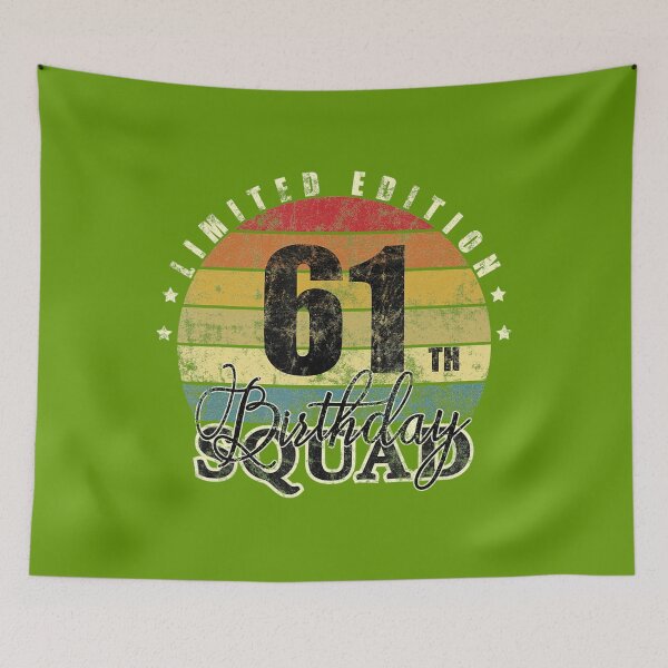 Item preview, 61 Year Old Birthday Squad Tee Vintage 61th Party Matching 	 	 designed and sold by ynqzdfrnvv48.