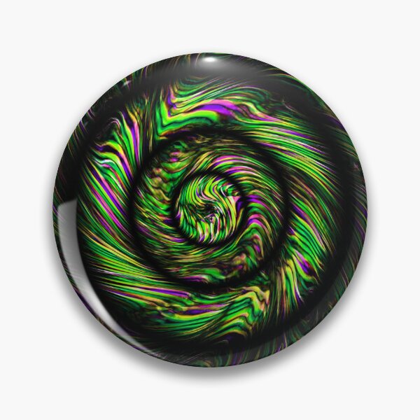 Item preview, green and purple concentric circular zigzag wave patterns designed and sold by mister-john.