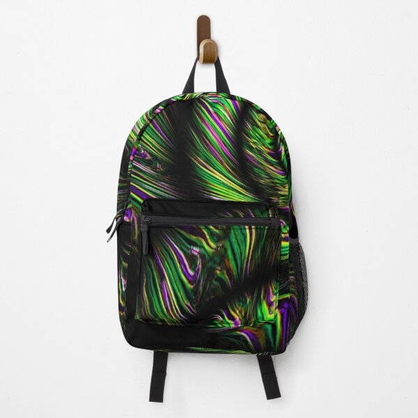 Item preview, green and purple concentric circular zigzag wave patterns designed and sold by mister-john.