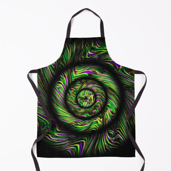 Item preview, green and purple concentric circular zigzag wave patterns designed and sold by mister-john.