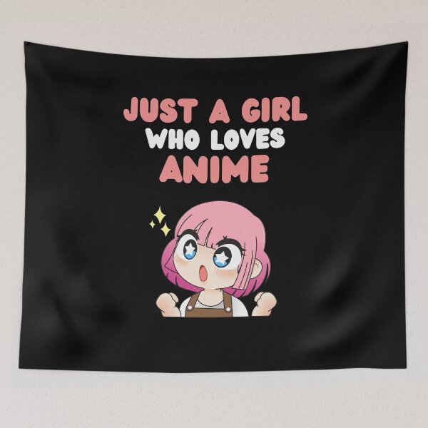 Item preview, Just A Girl Who Loves Anime Shirt - Funny Cute Anime Gift For Women And Girls designed and sold by lou731.