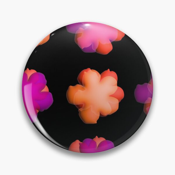 Item preview, Pop flowers 3D orange, purple, pink designed and sold by ladstudio.