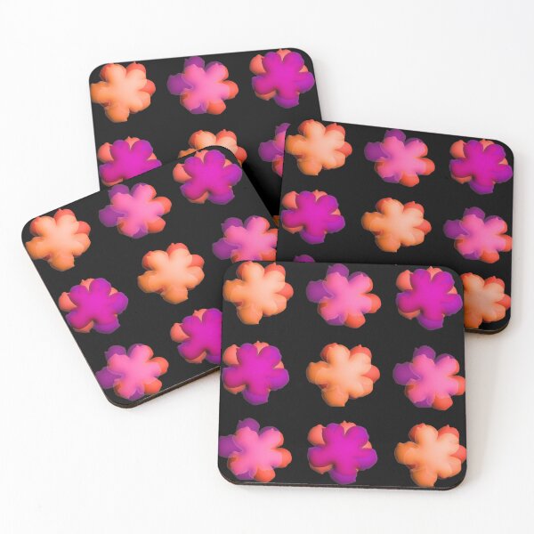 Item preview, Pop flowers 3D orange, purple, pink designed and sold by ladstudio.
