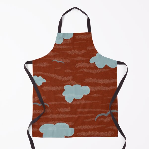 Item preview, Cloud bird sky wave red seamless pattern  designed and sold by Yana Mustafina | Boho Soulful Designs.