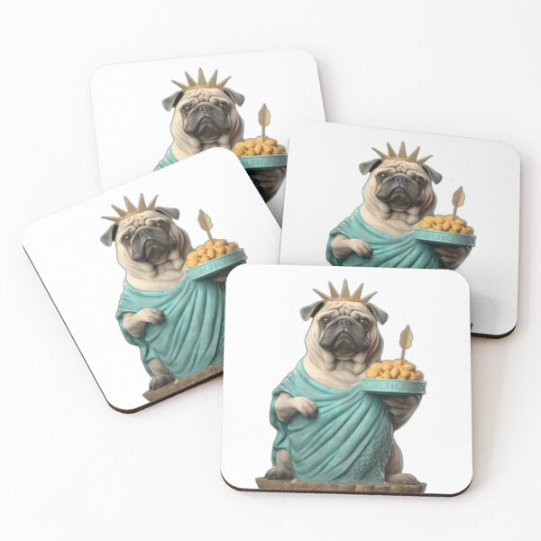 Item preview, Pug of Liberty designed and sold by MixedModernArt.