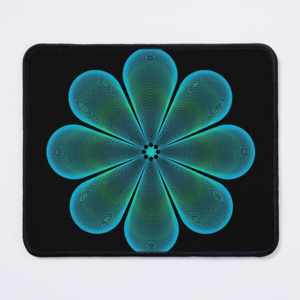 Item preview, Geometric Flower - Fluorescent Green designed and sold by codepiks.