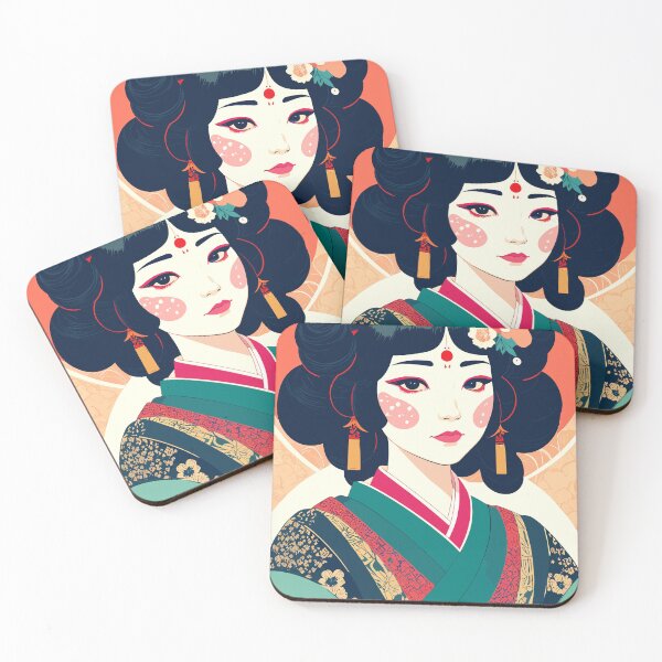 Item preview, Geisha woman japan portrait woman geisha japanese designed and sold by Arctic frame studio.