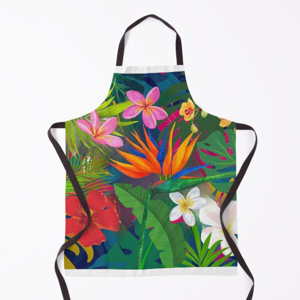 Item preview, Birds of Paradise Colourful Exotic Flower Orchid Tropical Leaves designed and sold by CreativeCanvas8.