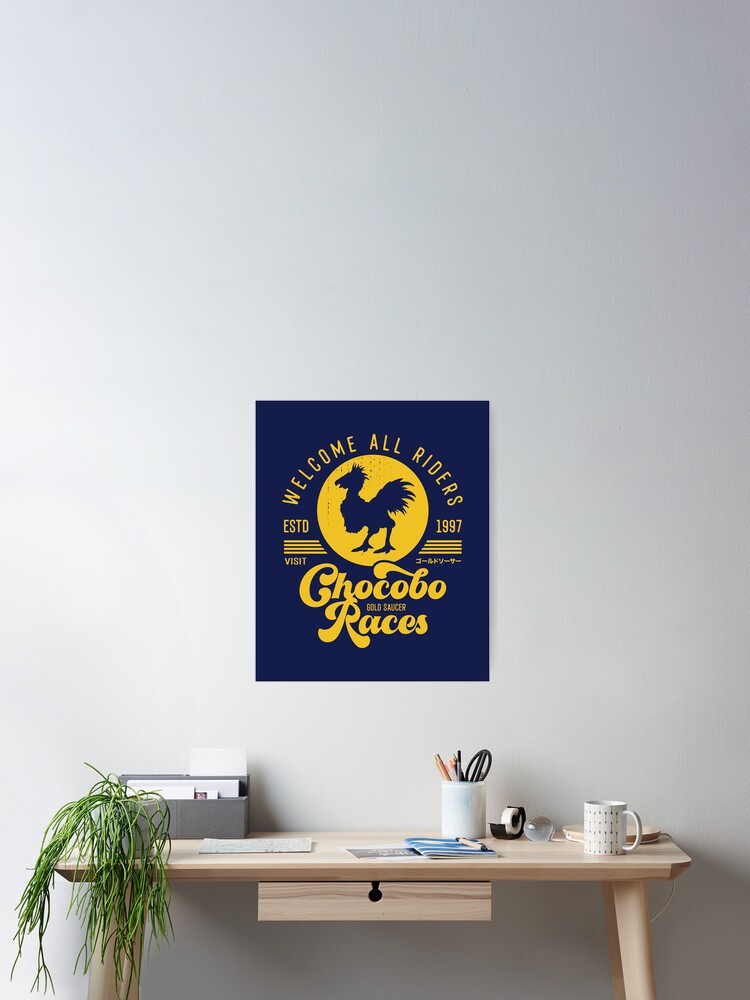 Thumbnail 2 of 3, Poster, Chocobo Races Crest designed and sold by Lagelantee.