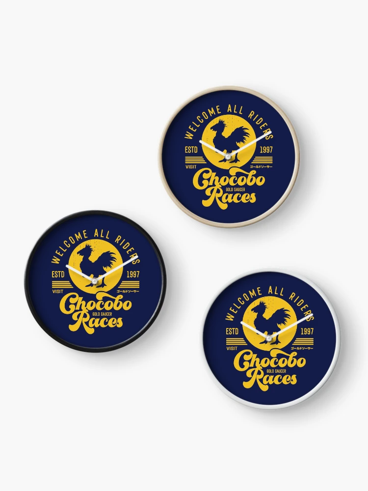 Thumbnail 3 of 4, Clock, Chocobo Races Crest designed and sold by Lagelantee.