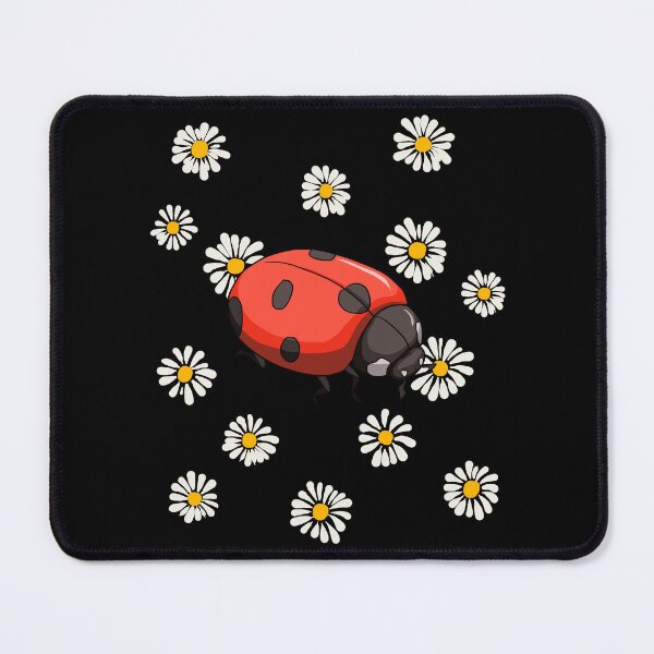 Item preview, Ladybug Chamomile Marguerites Retro Daisies Flower Gardeners designed and sold by r-silver.