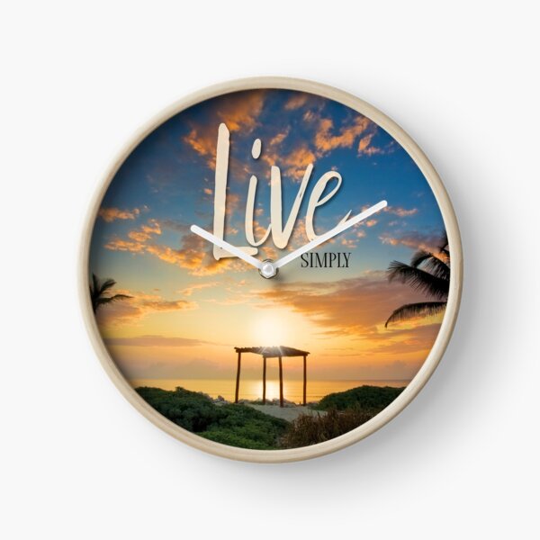 Live Laugh Love - Give Back to Nature Clock