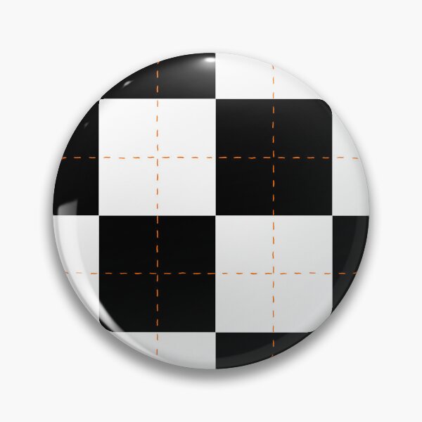 Item preview, Checkerboard with orange stitch pattern designed and sold by Ragpamuffin.