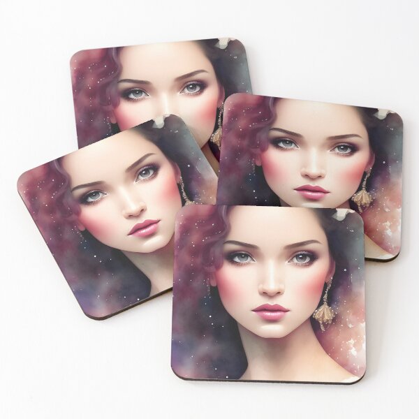 Item preview, Enchanting Woman Watercolor Portrait - Cool Art designed and sold by joejiing.