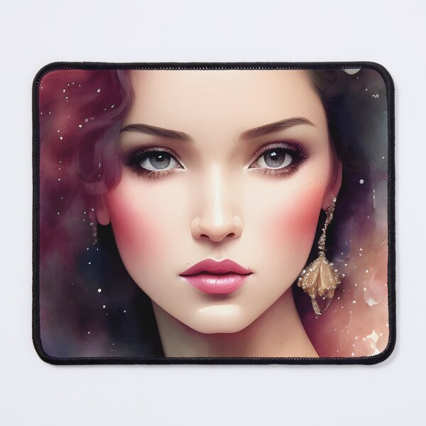 Item preview, Enchanting Woman Watercolor Portrait - Cool Art designed and sold by joejiing.