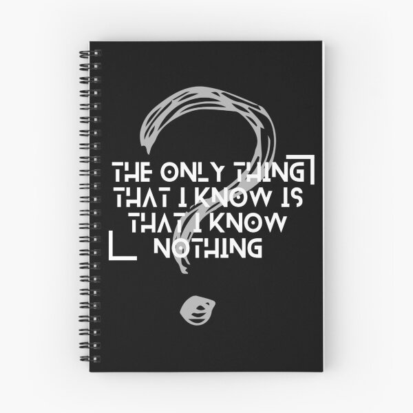 Item preview, "The only thing that I know is that I know nothing" 2 designed and sold by zeitgeistempire.