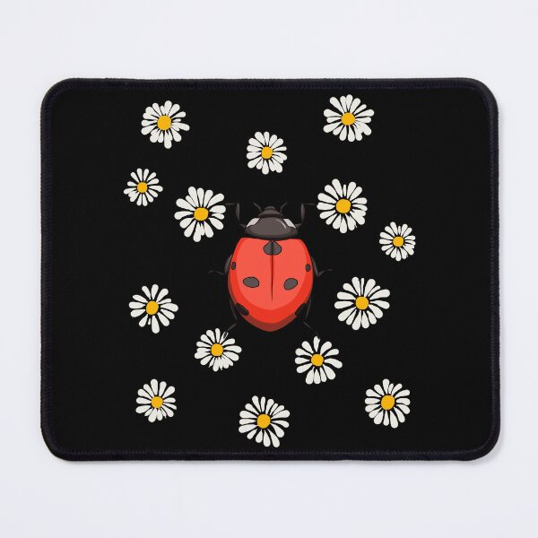 Item preview, Ladybug Daisy Chamomile Marguerites Daisies Flower Gardeners designed and sold by r-silver.