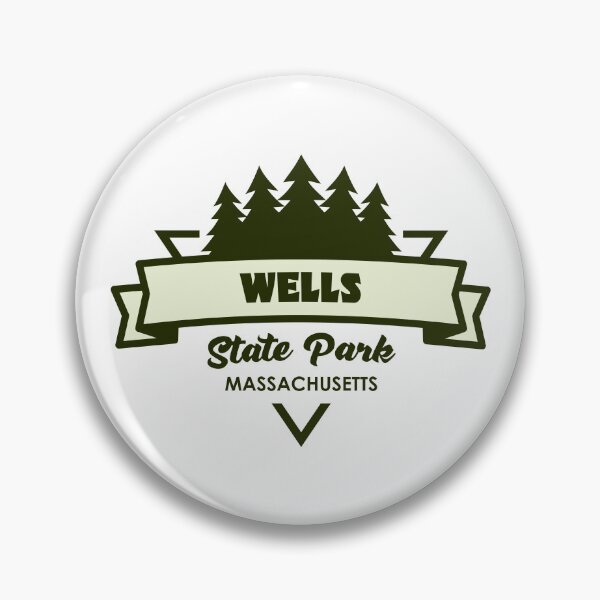 Item preview, Wells State Park Massachusetts Trees And Ribbon designed and sold by bivenart.
