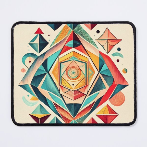 Item preview, Geometric pattern, abstract, triangle, hexagon, illusion, deception, danger, risk, insecurity, protection designed and sold by Gugurat.
