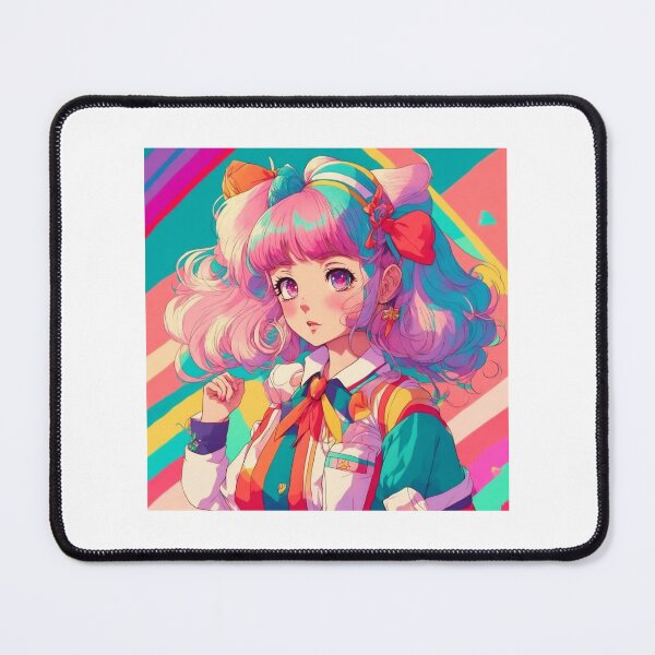 Item preview, Aesthetic retro pride anime girl designed and sold by InkStation24.
