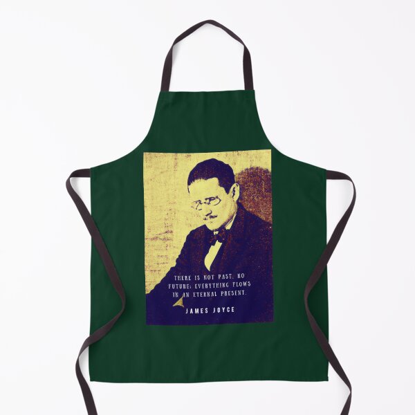 Item preview, James Joyce portrait and quote: There is not past, no future; designed and sold by artbleed.