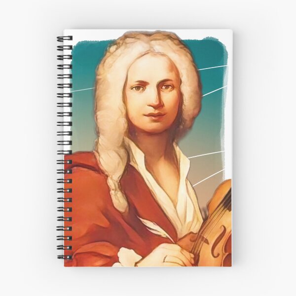 Artikelvorschau, Illustration des venezianischen Komponisten Antonio Vivaldi entworfen und verkauft von Litstoy.