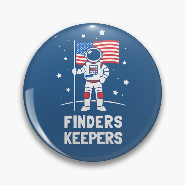 Item preview, Finders Keepers: Astronaut Claims Dibs on the Moon with an American Flag designed and sold by hadleyfoo.