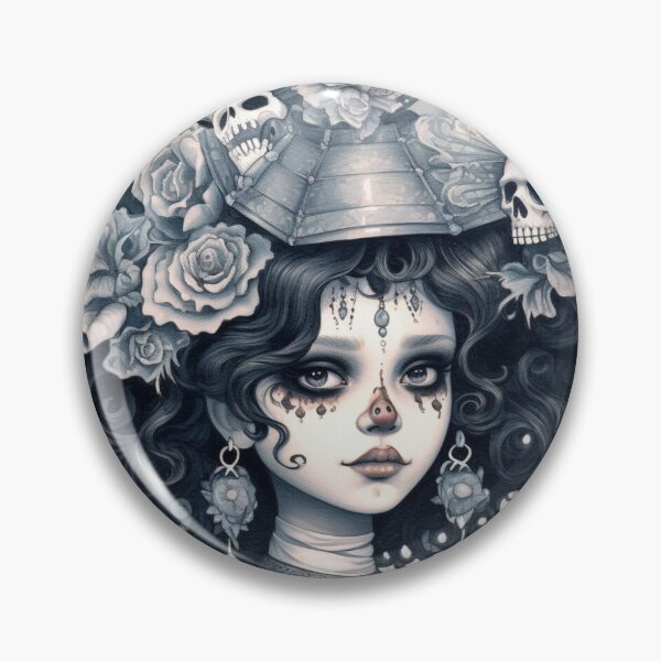 Item preview, Goth Dia De Los Muertos Girl designed and sold by leslieuresti.