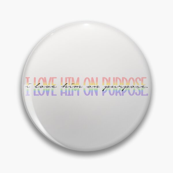Item preview, I love him on purpose. | red, white and royal blue  designed and sold by Pinu92.