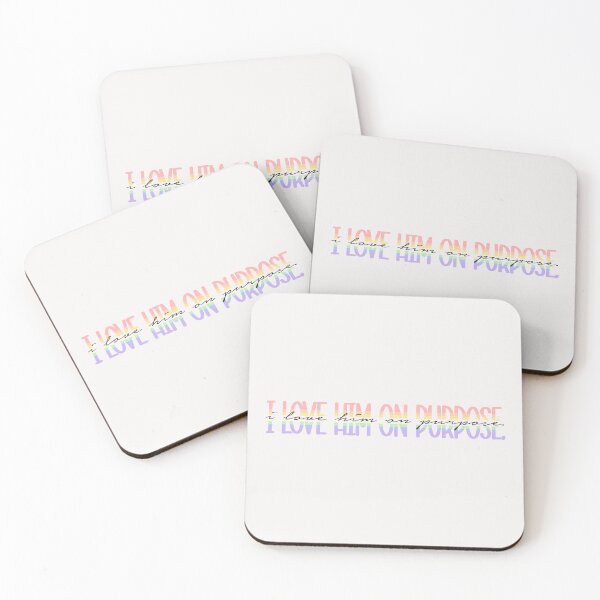 Item preview, I love him on purpose. | red, white and royal blue  designed and sold by Pinu92.