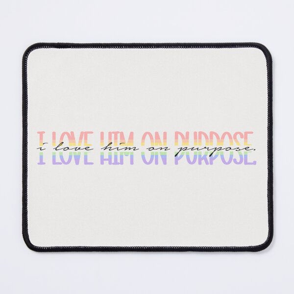 Item preview, I love him on purpose. | red, white and royal blue  designed and sold by Pinu92.