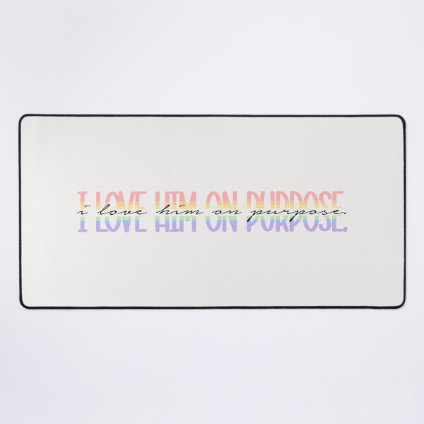 Item preview, I love him on purpose. | red, white and royal blue  designed and sold by Pinu92.