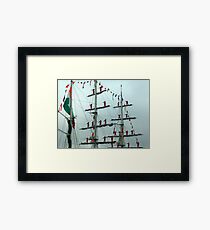 Sailors on Display Framed Print