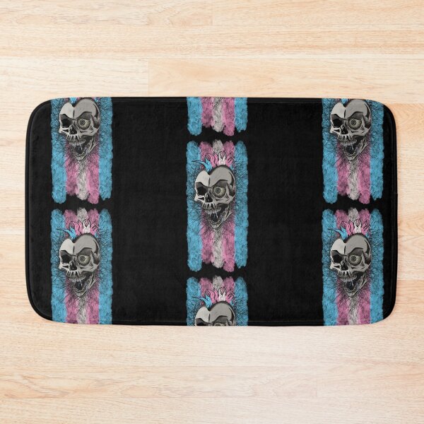 Item preview, Trans Pride Skull designed and sold by TheTransStyle.