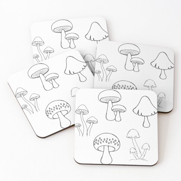 Item preview, linework mushies  designed and sold by totheluna.