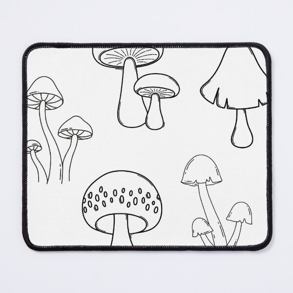 Item preview, linework mushies designed and sold by totheluna.