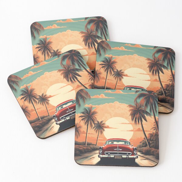 Item preview, Vintage Coastal Sunset Drive designed and sold by aigcx.