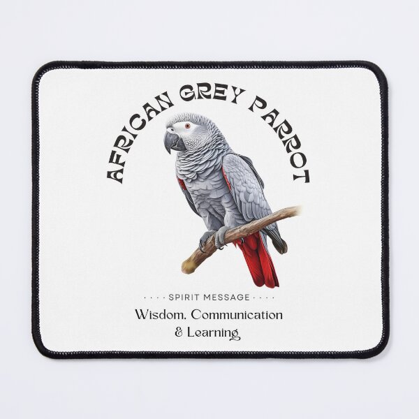 Item preview, African Grey Parrot : Spirit Message Series designed and sold by MTJ-Mushrooms.