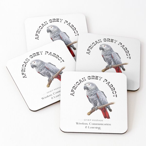 Item preview, African Grey Parrot : Spirit Message Series designed and sold by MTJ-Mushrooms.