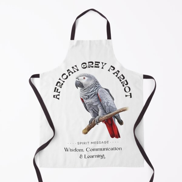 Item preview, African Grey Parrot : Spirit Message Series designed and sold by MTJ-Mushrooms.