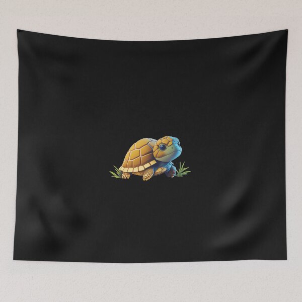 Item preview, Very Cute Galapagos Tortoise Digital Art designed and sold by ChibiArtline.