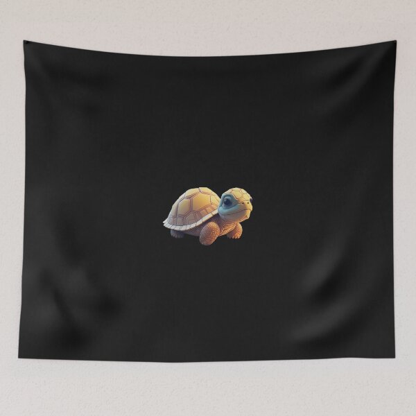 Item preview, Very Cute Galapagos Tortoise Digital Art designed and sold by ChibiArtline.