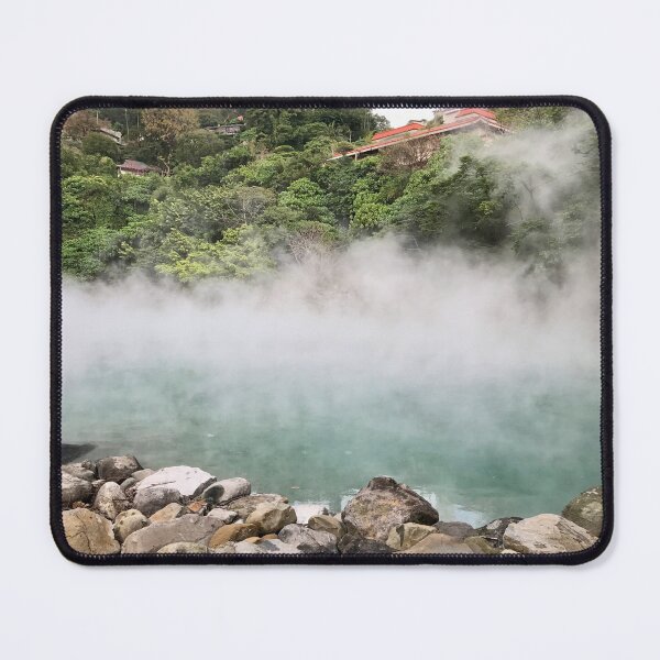 Item preview, Steamy Thermal Valley Lake - Chinese Painting designed and sold by joejiing.
