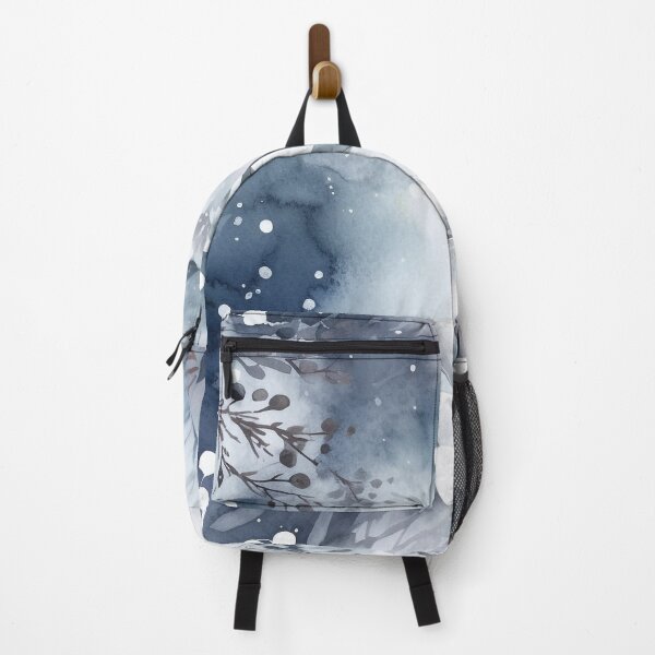 Item preview, Midwinter's Dream var. 3: Ethereal Floral Winter Scene in Moonlight and Snow designed and sold by stateofhuman.