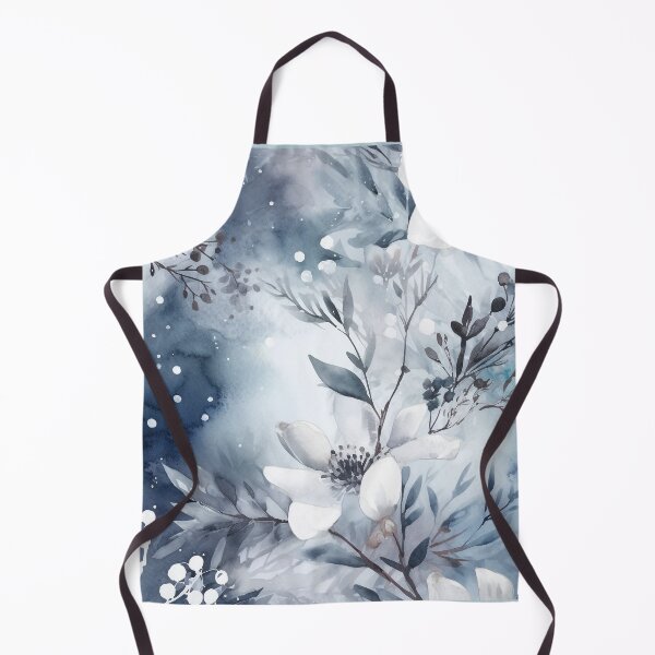 Item preview, Midwinter's Dream var. 3: Ethereal Floral Winter Scene in Moonlight and Snow designed and sold by stateofhuman.