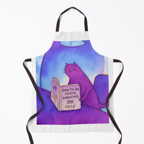 Item preview, Whiskers of Mischief: The Annoyingly Cute Purple Cat designed and sold by BeniSof.