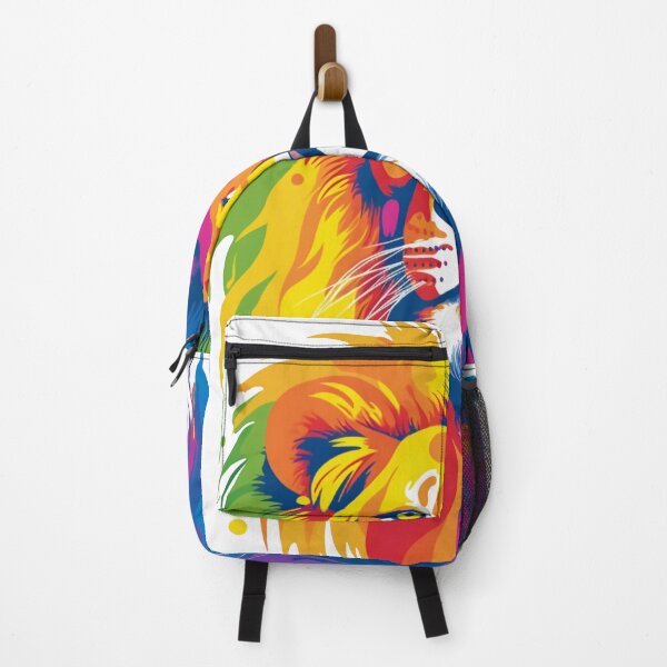 Item preview, Pride Day Rainbow Lion Face Portrait designed and sold by vialgames.