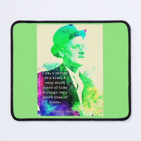 Item preview, James Joyce portrait and quote: I am, a stride at a time... designed and sold by artbleed.