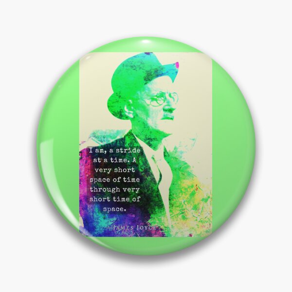 Item preview, James Joyce portrait and quote: I am, a stride at a time... designed and sold by artbleed.